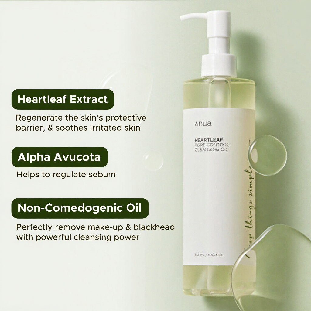 ANUA Heartleaf Pore Control Cleansing Oil (20ml / 200ml)