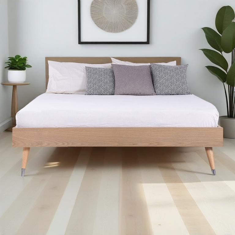 *CLEARANCE* KITA x Jarblo EEVEE Platform Bed, Solid Rubberwood, Available Sizes (Single, Super Single, Queen)