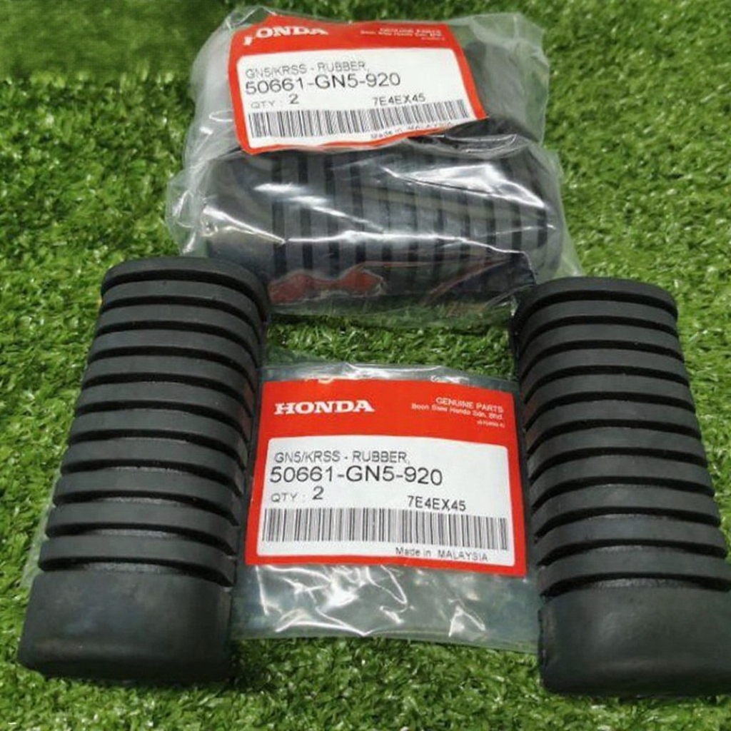 Original Honda EX5 Dream Footrest Rubber Set - 100% Durable Front Stand Foot Pegs for Enhanced Riding Comfort
