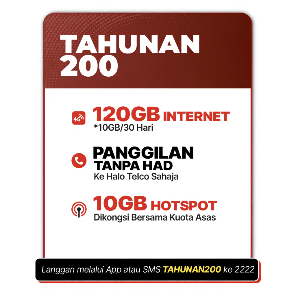 SIM Card TuneTalk – Unlimited Calls, Hotspot Data, High-Speed 4G/5G, Epik+ Prepaid Pantas HaloTelco
