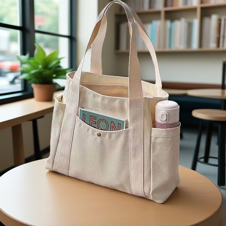 Canvas bag female ins forest style versatile shoulder bag large capacity book storage student class commuter Canvas bag
