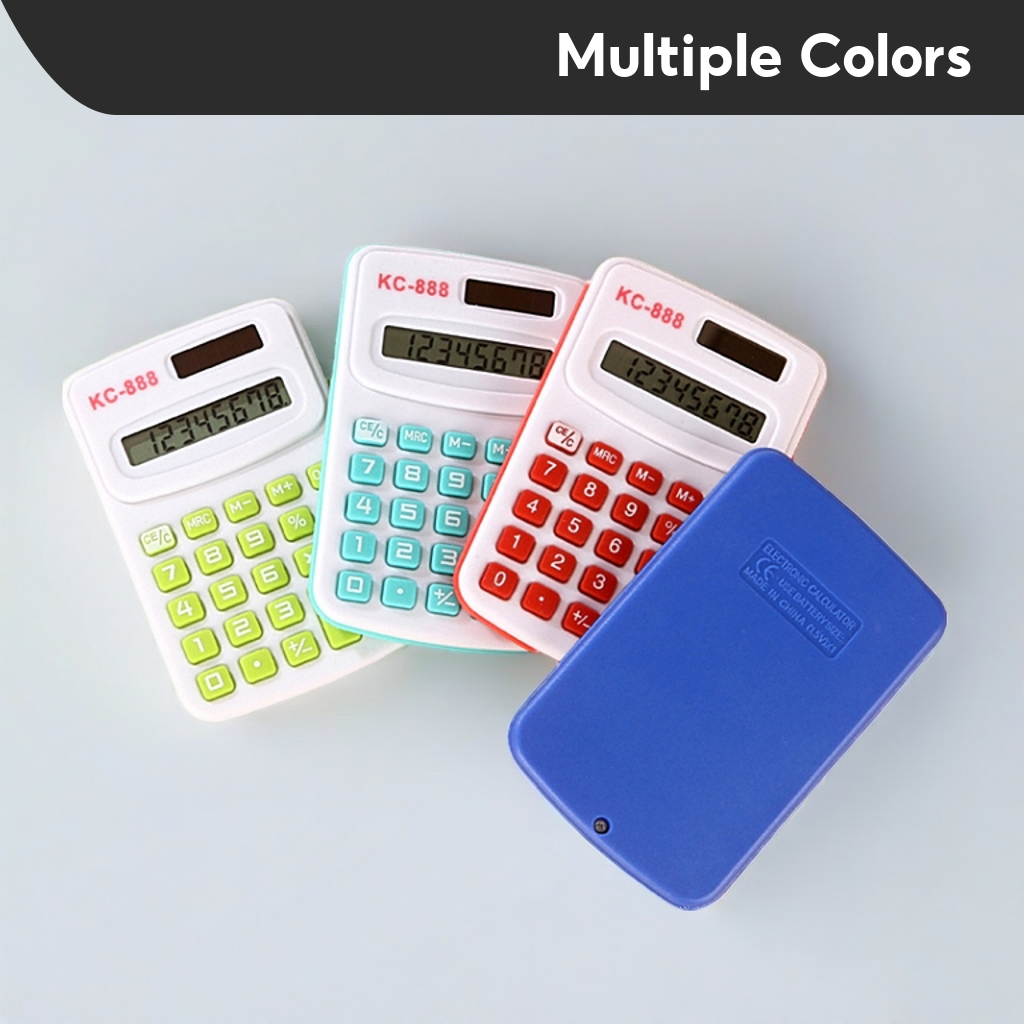 Mini Calculator Pocket Calculator 8-Digit Office Cheap Calculator Dual Power Kalkulator Murah 迷你计算机