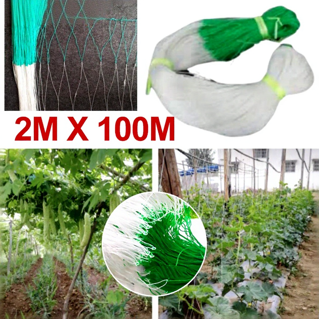 2MX100M Cucumber Net Netting Jaring Timun Plant Support Net Plant Climbing Net Jaring Panjat Tumbuhan