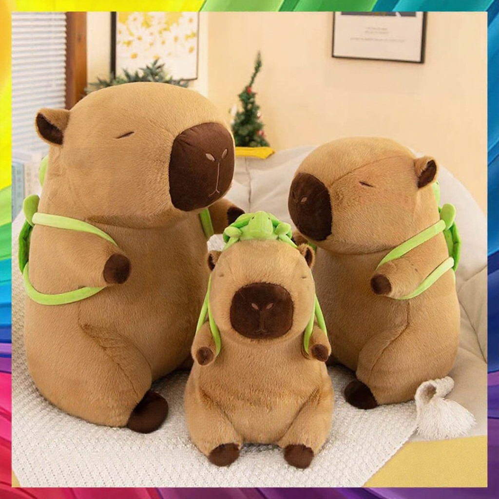 Toys Capybara Plush Toy Capibara Anak Patung Comel Capybara Plushie Cabibara Cappybara Capybara Besar Kabibala卡皮巴拉玩偶水豚