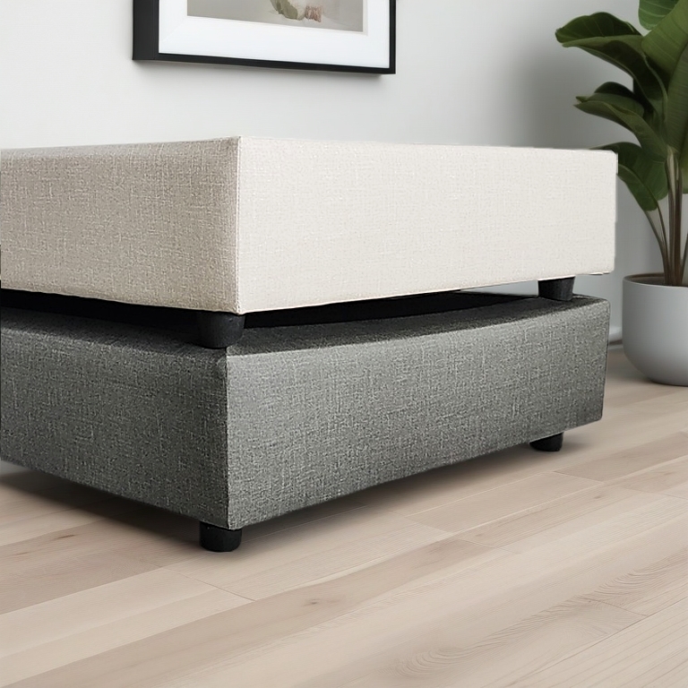 KITA BORA Divan, Linen PVC, Easy to Clean Firm Base, Sizes (King, Queen, Super Single, Single)