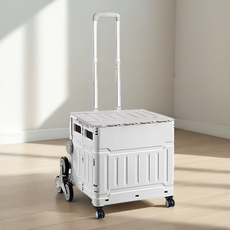 Omilo Folding Trolley Shopping Cart With 8 wheels Portable Grocery Cart Troli Beli-Belah 折叠购物车