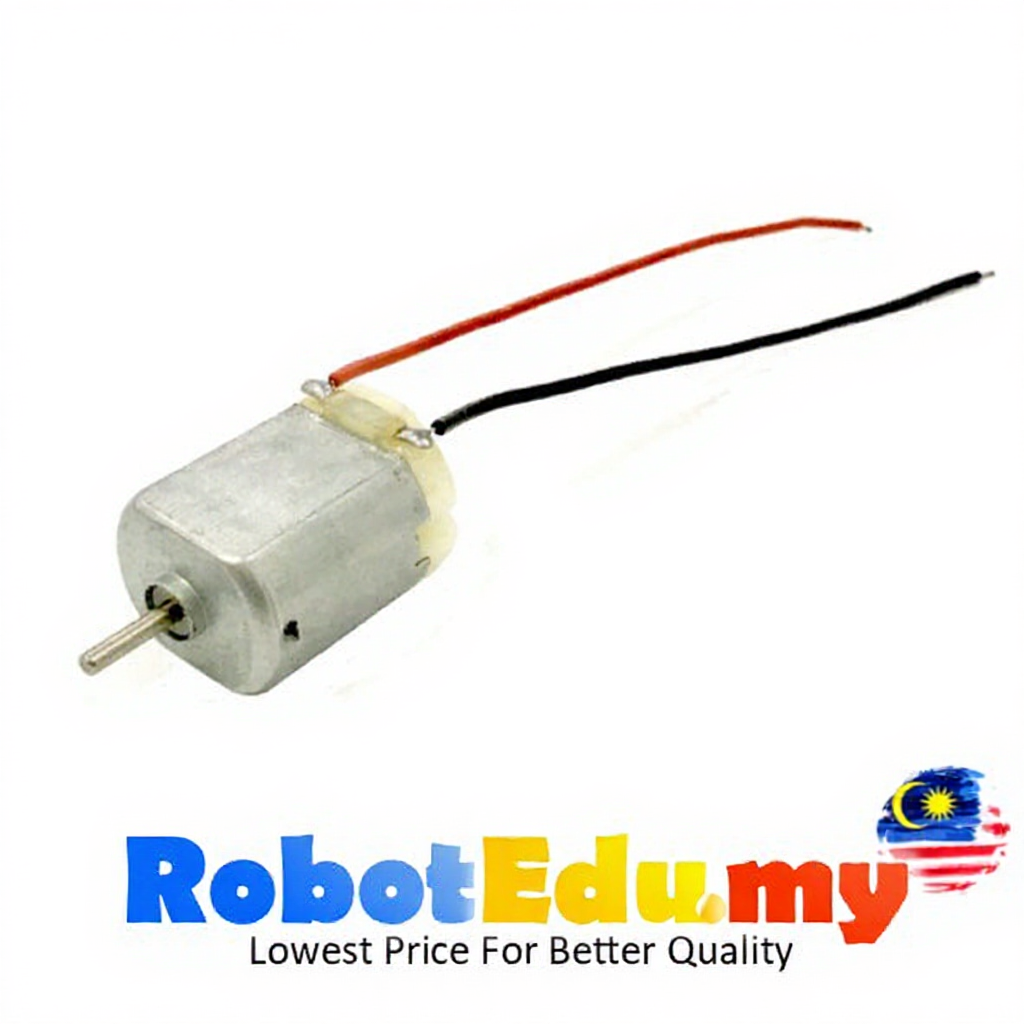 130 DC Motor / DC Motor with Wire / 89mm Propeller -Mini Small 1-6v 0.4A High Speed Toy Toys RC 2WD Car Arduino Robotics