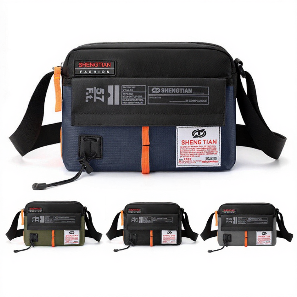 New Casual Sling Bag For Men Waterproof Messenger Travel Bag Crossbody Fashion Shoulder Beg