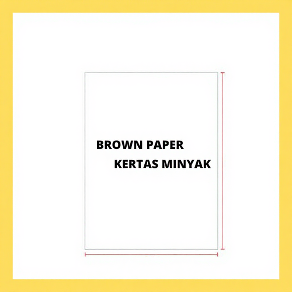 [50 Sheets] 35''' x 47'' 50 GSM Brown Paper / Kertas Minyak 50 Keping / Pembalut / Wrapping Paper / Kertas Koko