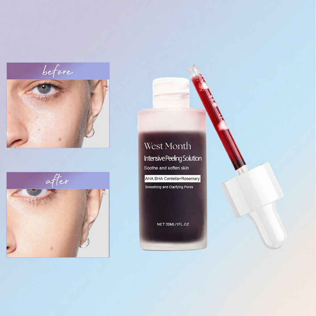 West&Month Intensive Peeling Solution 30ml AHA BHA PHA Serum for Dark Spots and Exfoliation