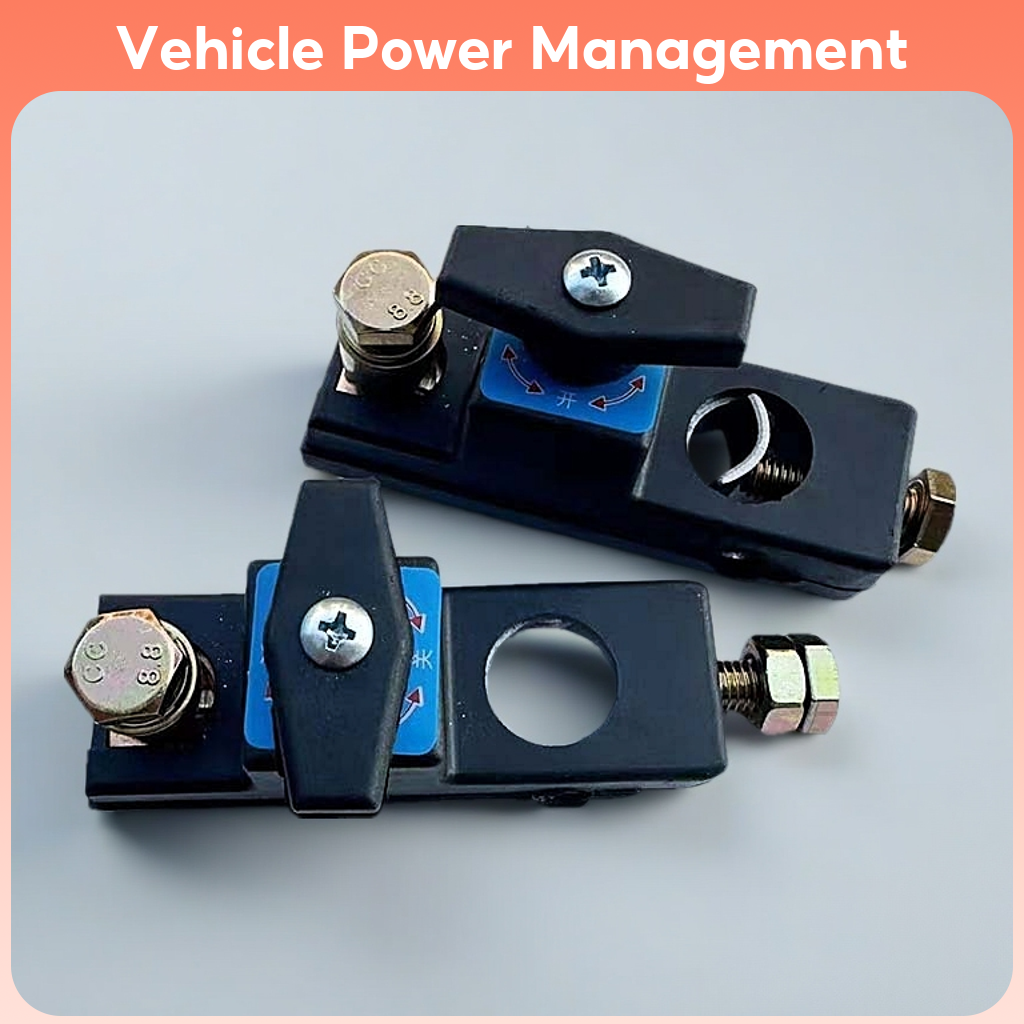 ?In Stock?Car Battery Disconnect Switch, 12V/24V Battery Cut-off Anti-leakage Switch, Quick Cut-off Switch Protector