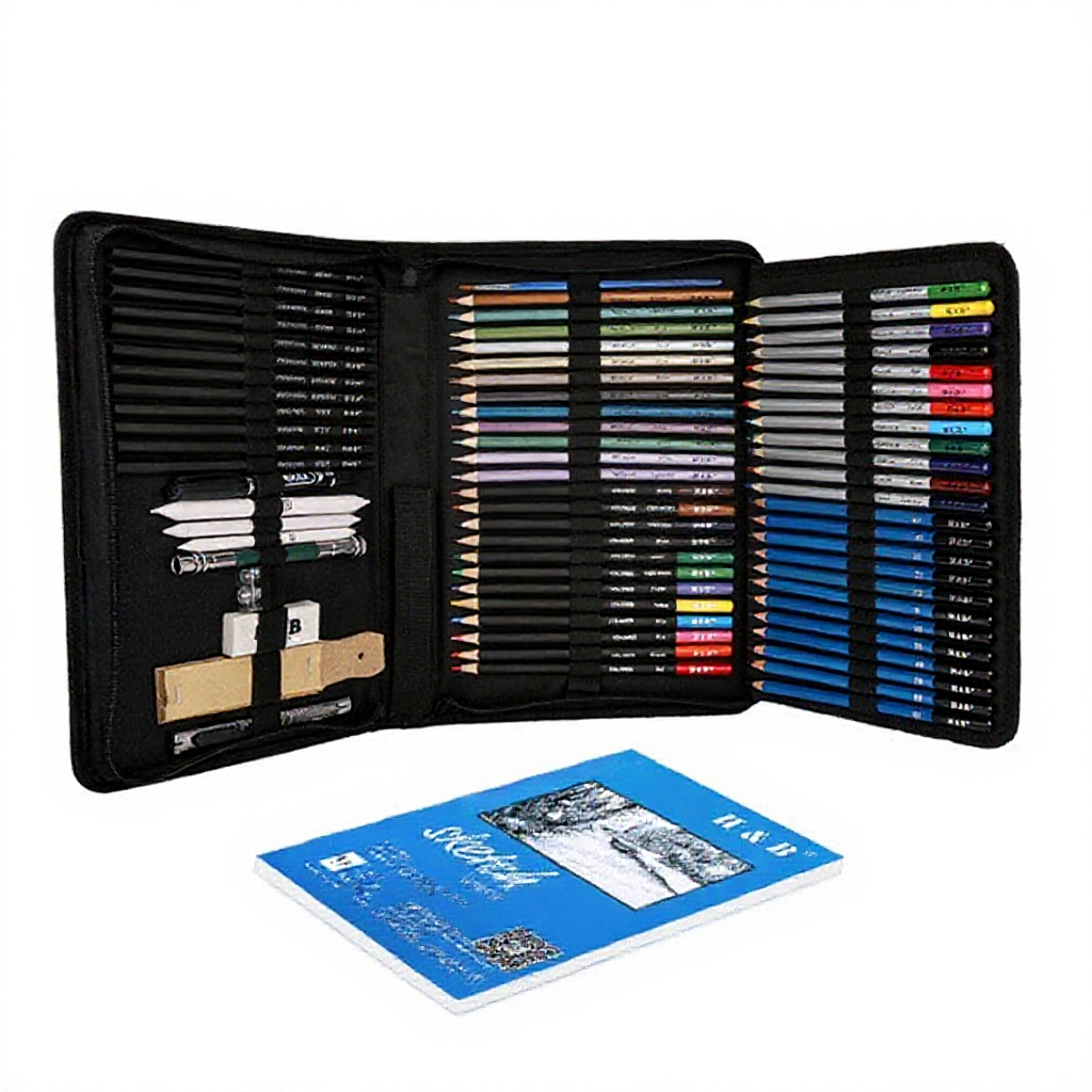 24/35/71pcs Sketch Pencil Set Art Craft Professional Artist Drawing Kit Graffiti Portable Student Supplies Colour Color