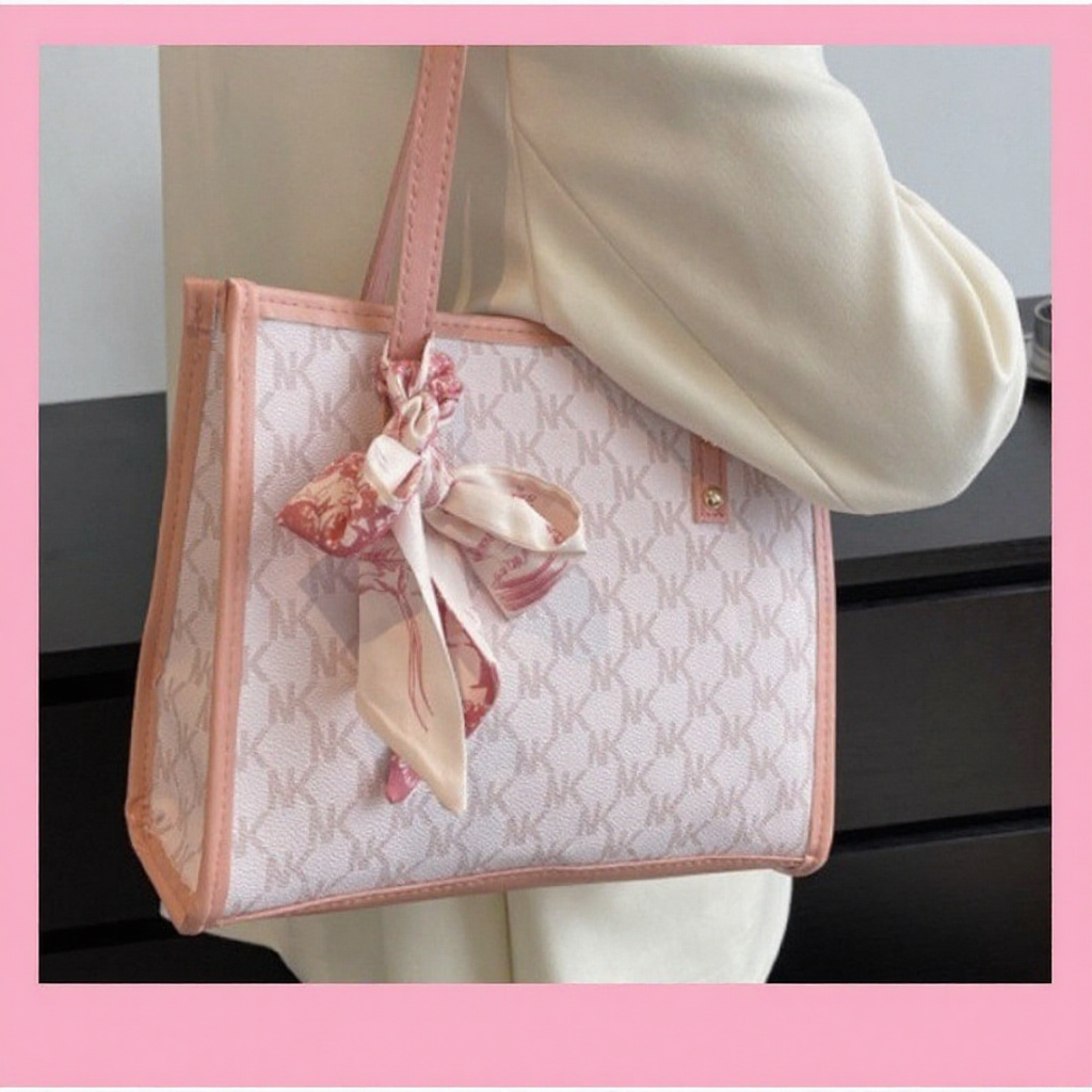 NK Large Capacity Women Handbag Besar Women Shoulder Beg Women Fashion Tote Bag Fashionable PU Leather