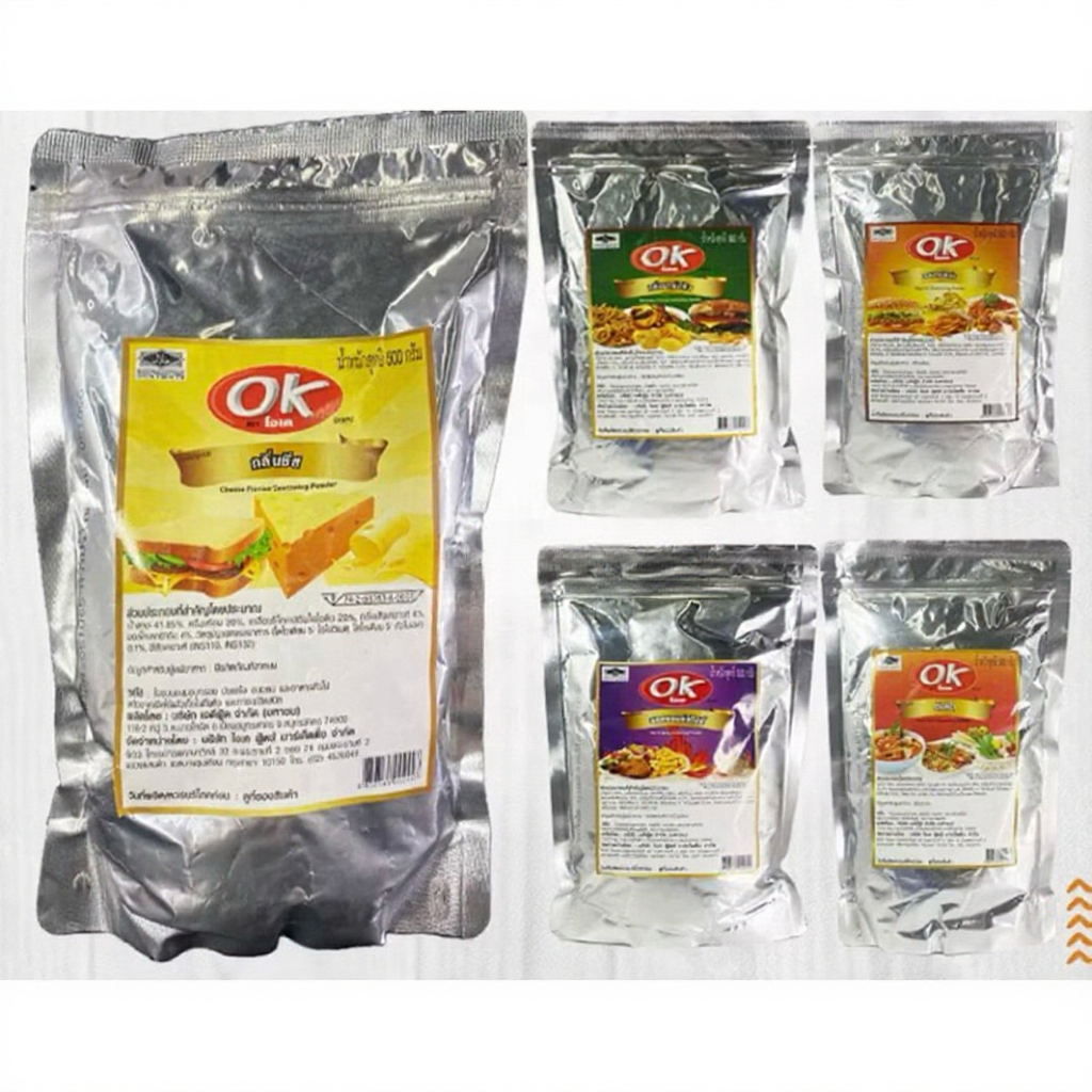 Serbuk OK Paprika Chesse Bbq Tomyam Hot & Spicy Makanan Thai Seasoning Powder 500 gram