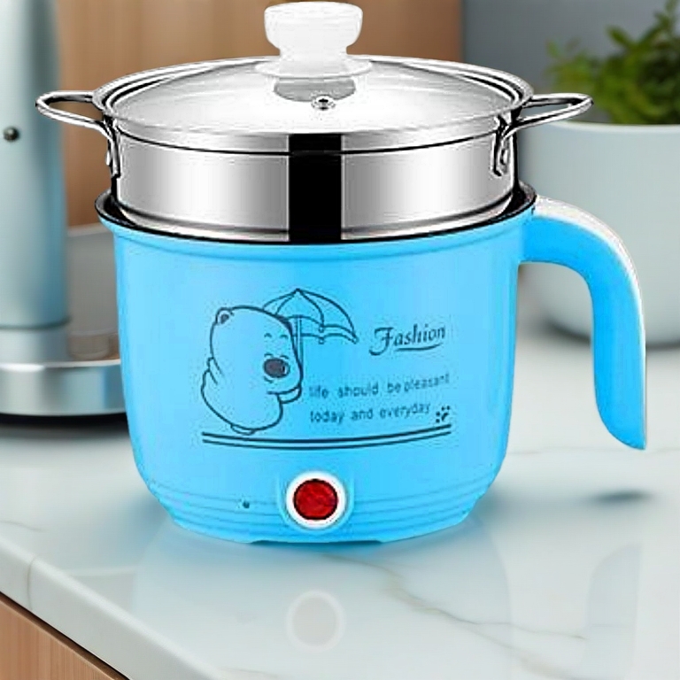 ?ToyCEO? 1.8L Non Stick Electric Pot /Mini Rice Cooker With Steamer Frying Pan Electric Cooker