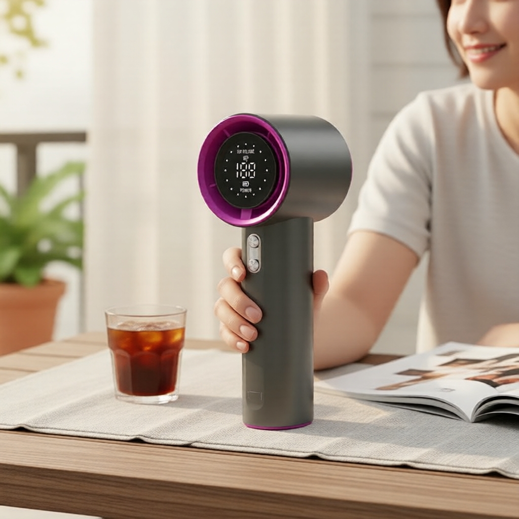 S001 Handheld 100-speed high-speed mini fan USB portable turbo fan  S001 Kipas mini turbo pegang 100-kelajuan USB mudah alih