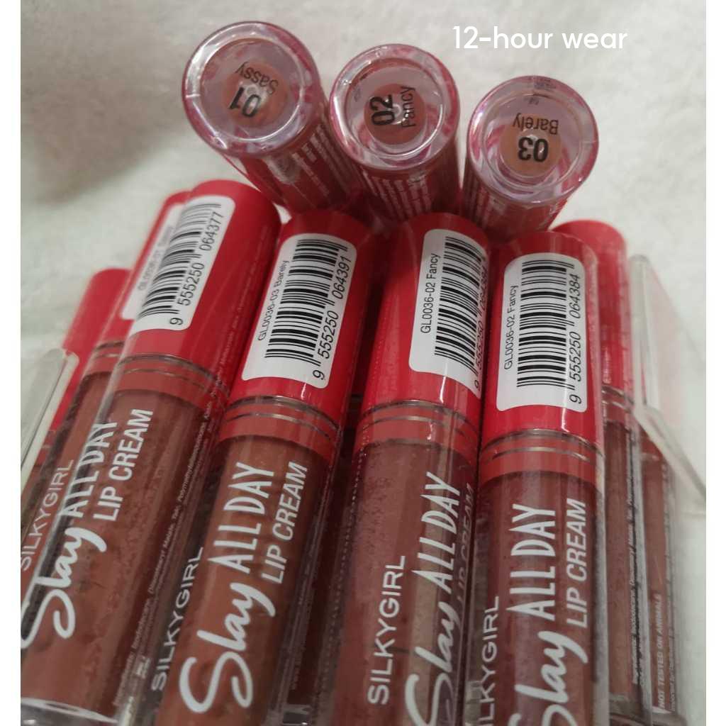 【CLEARANCE 】LIMITED EDITION 【SILKYGIRL】Slay ALL DAY LIP CREAM.