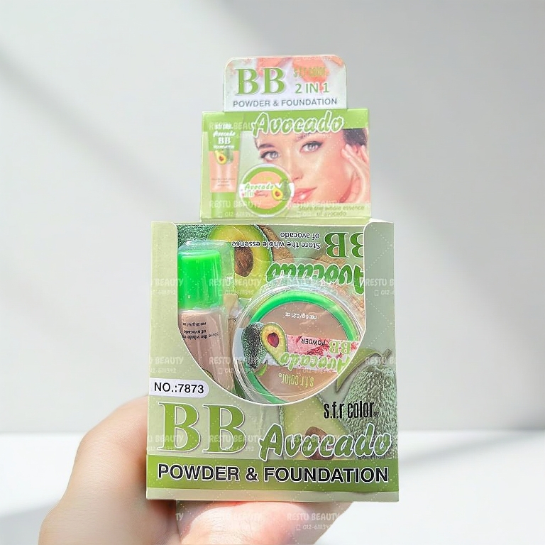 (wWHOLESALES RM5.20/1SET)1BOX 6SET 2IN1 POWDER & FOUNDATION SFR COLOR