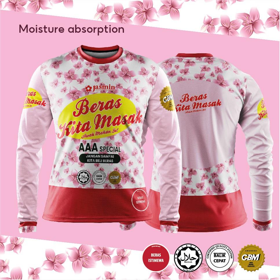 Hi_Fashion [READY STOCK] FAZZ BKB03 - PAIR BAJU BERAS KITA BELI (BERAS KITA MASAK) J4SMIN3 Short sleeve long sleeved