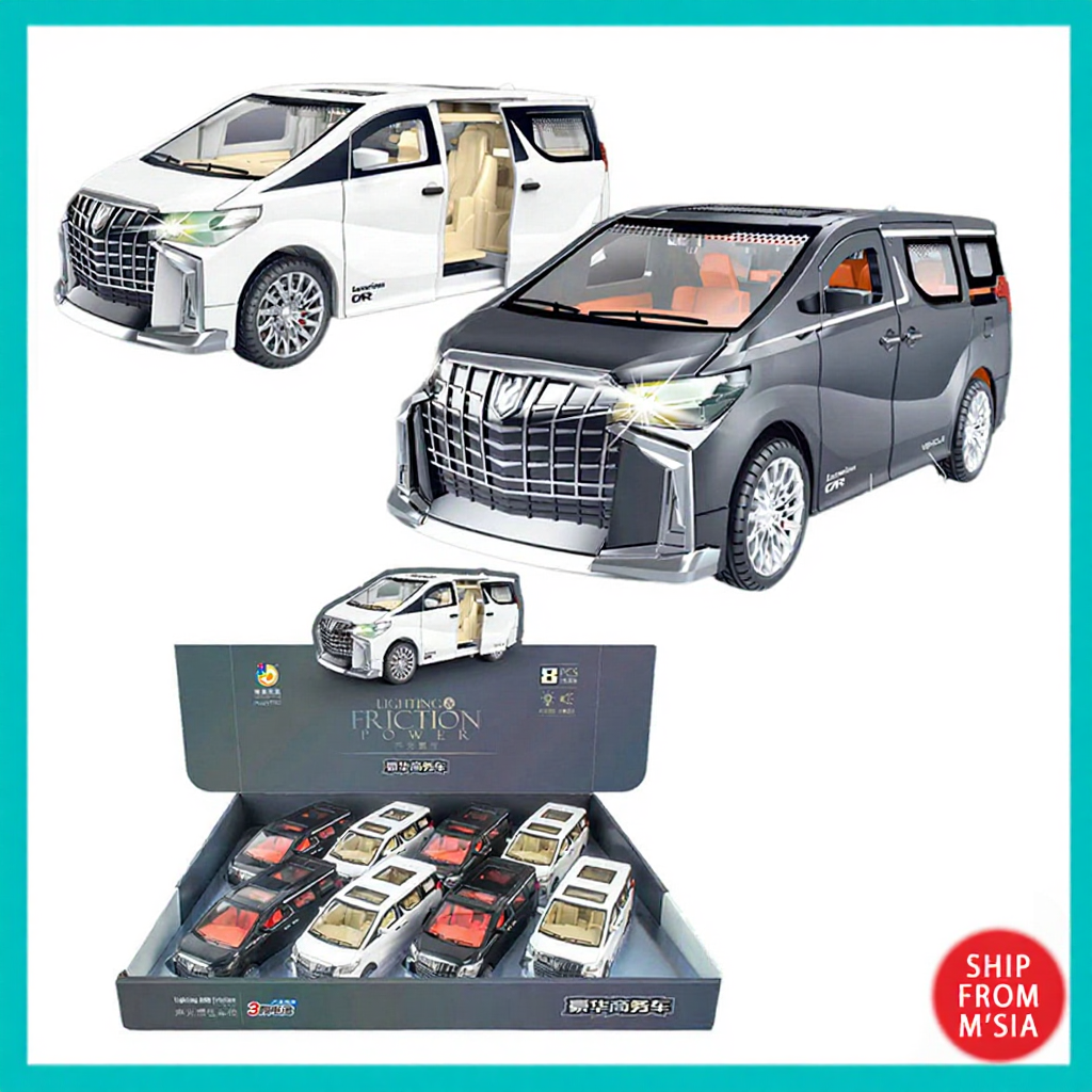 Toyota Alphard Model Car Toy – Sound and Light, Door Opening Feature