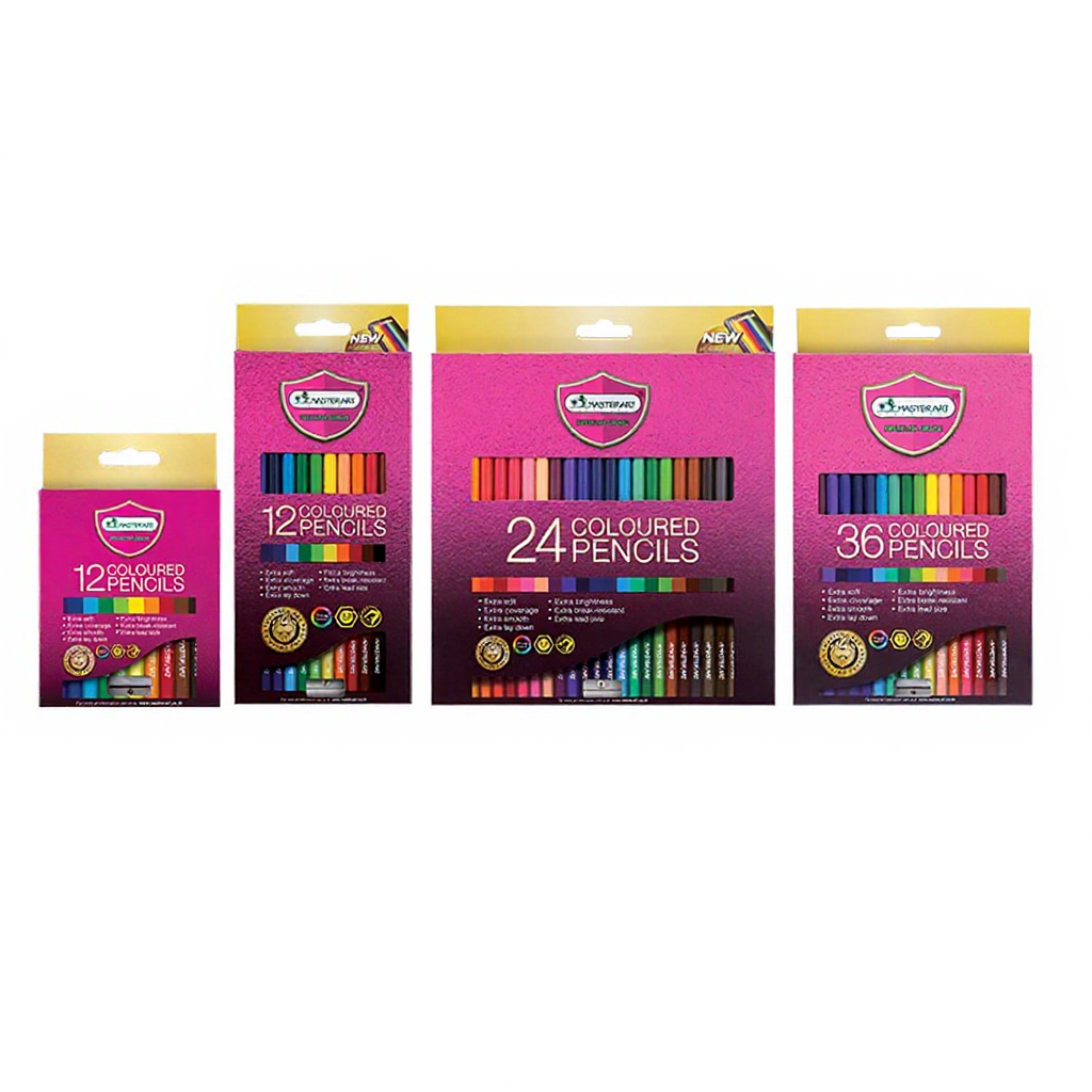 Master Art Coloured Pencils 12/24/36 Colours