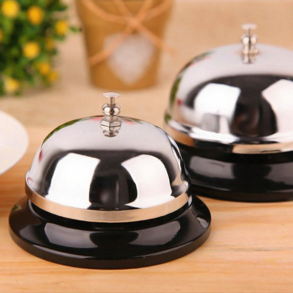 Loceng Service Call Bell Table Cafe Kitchen Hotel Reception Bell All Metal Loud Cashier Ring Bell 直播铃铛