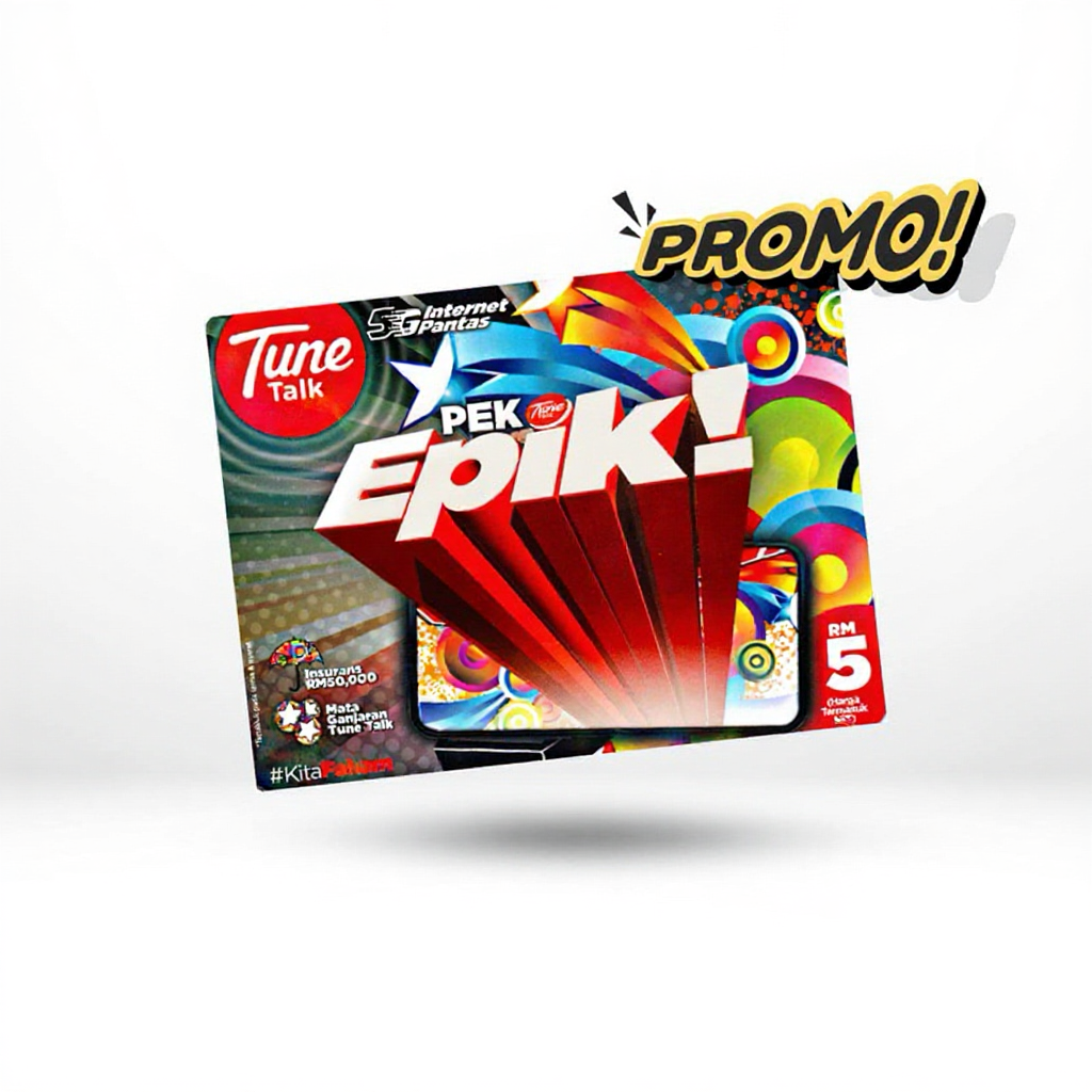 TuneTalk Prepaid SIM Card with Wide Coverage Network