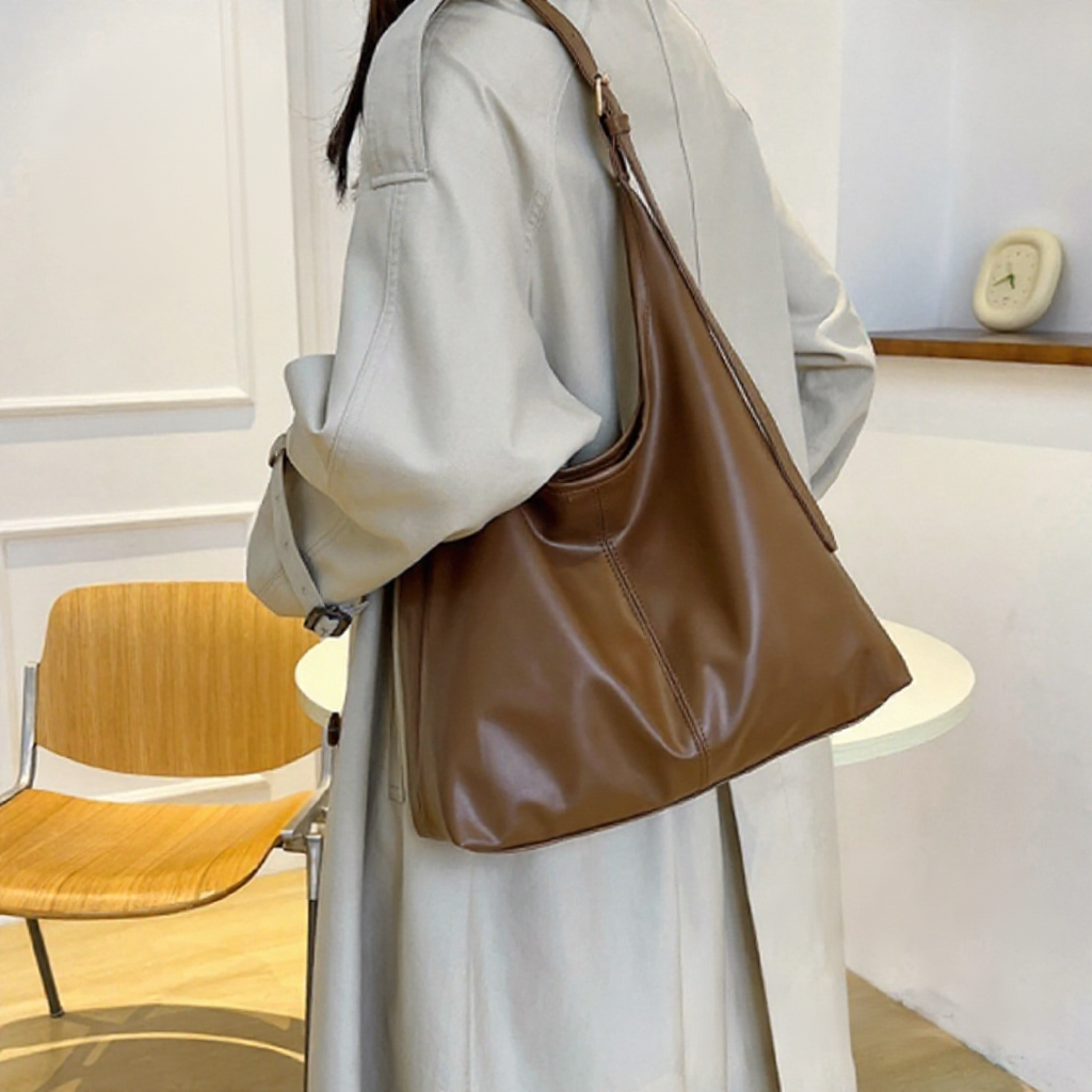 Women 2024 New Style Large Capacity Shoulder Bag Sling Bag Beg Wanita Bergaya Fesyen Berkualiti Tinggi Totebag