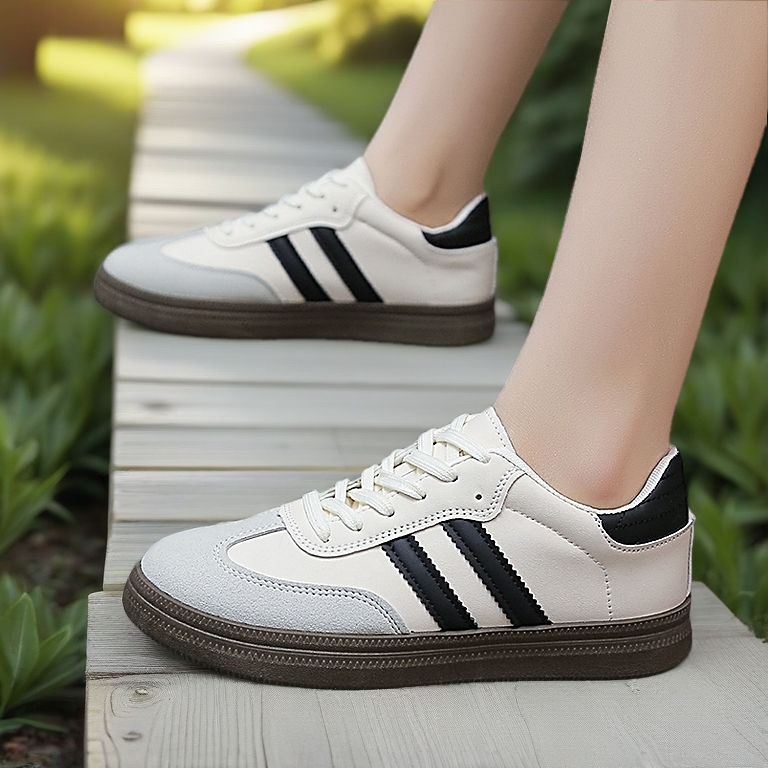 kasut kasual wanita Retro Forrest Gump Shoes Running Casual shoes Soft bottom flat shoes for women