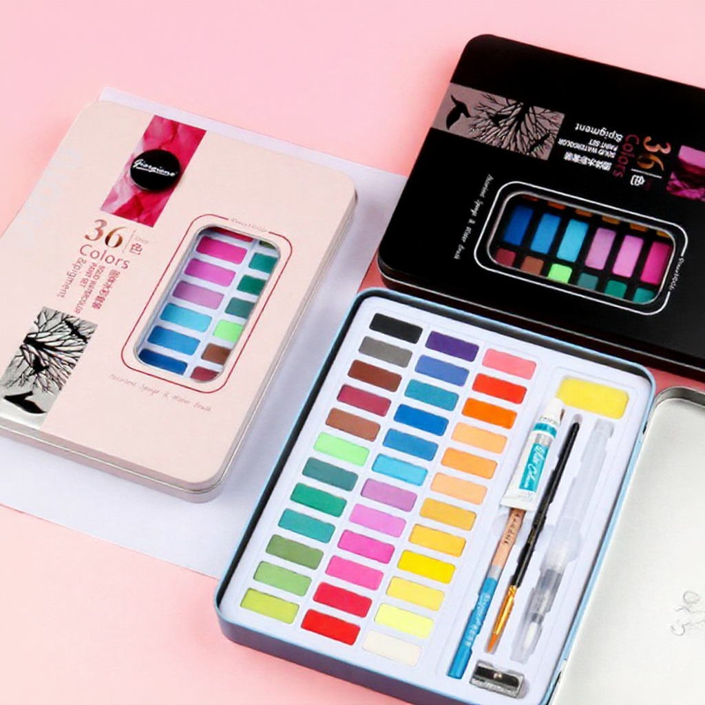 Giorgione 36/48 Colors Watercolor Paint Set Watercolour Water Color Pigment