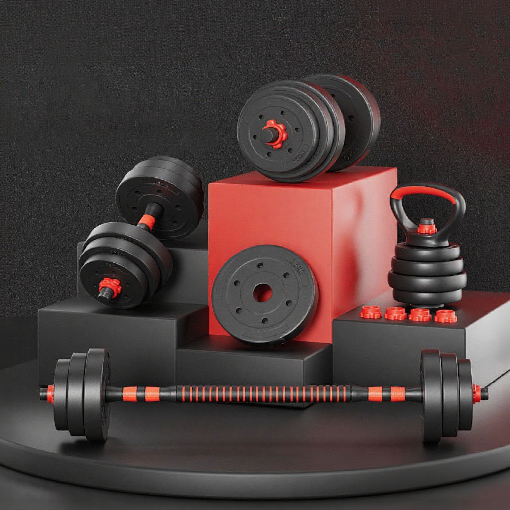 Dumbbell Set 10-40kg + 40cm Connector Bumper Plate Convertible & Adjustable Strength Gym Home Fitness 健身哑铃