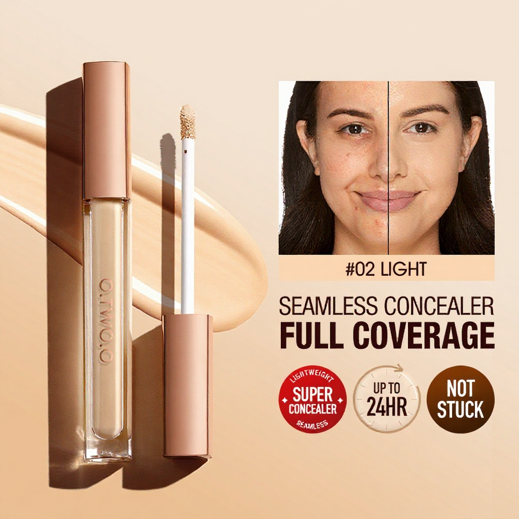 O.TWO.O Concealer Liquid Conceal Foundation Kalis Air 4 Warna