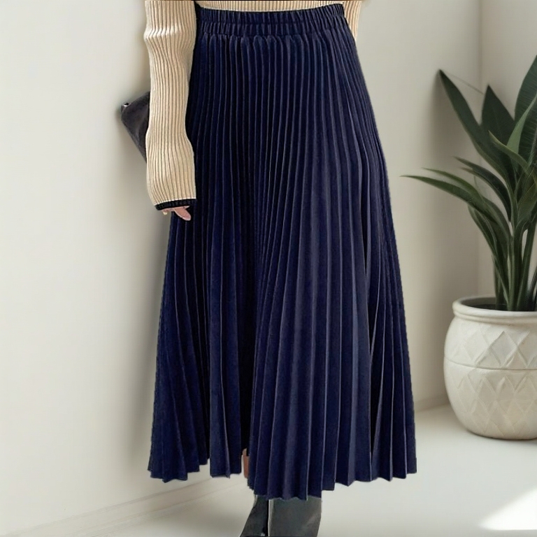 Skirt Labuh (757)and Palazzo (758) Solid Pleated Muslimah Berkualiti Kain Tebal