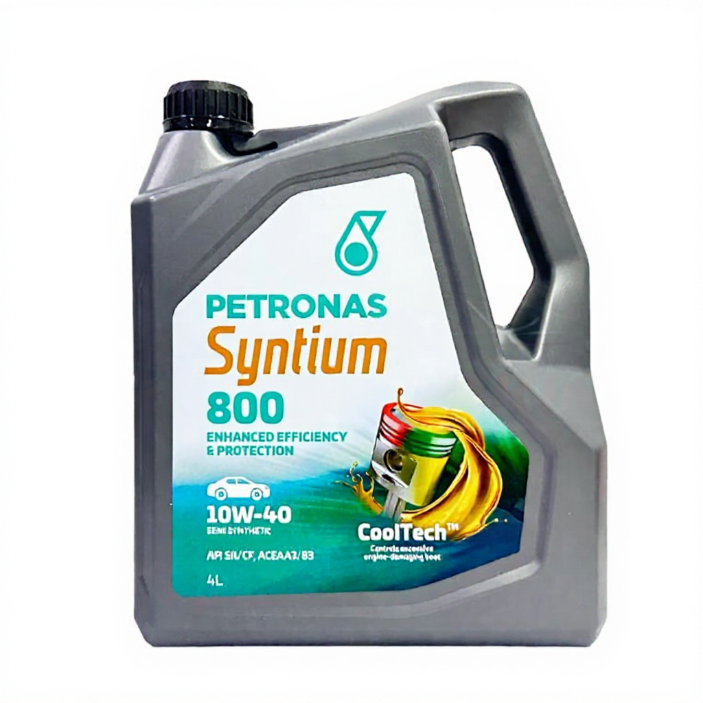 Petronas Syntium 800 Engine Oil 10w40 Free Oil Filter Minyak Hitam, Minyak Enjin Semi Synthetic