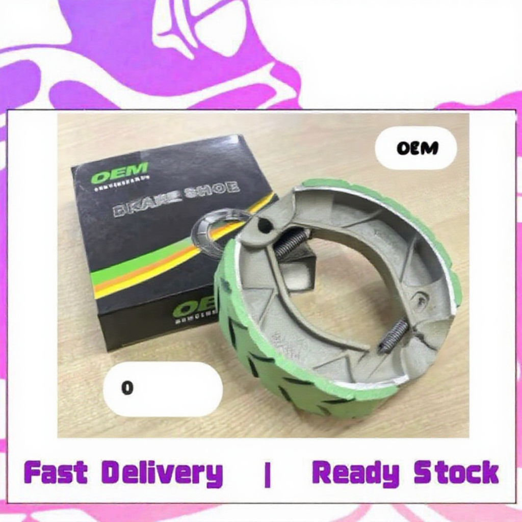 Honda EX5 Dream Wave100 Wave110 Wave125 Dash V1 E Bonus 110 Bonus110 SportBonus OEM Lining Brake Shoe + Spring Brek Set