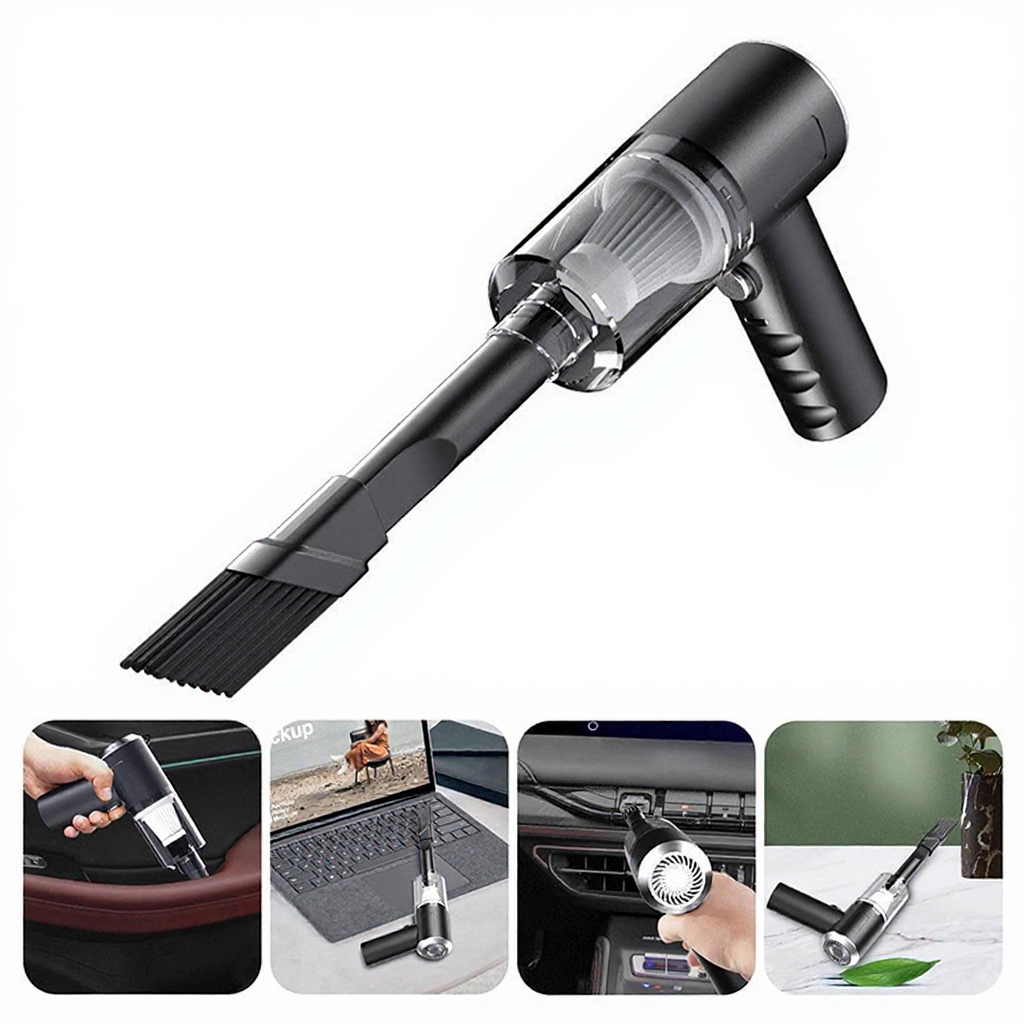 Wireless Handheld Car Vacuum Cleaner – Powerful Suction Mini Portable Cleaner, Low Noise, With Accessories And Filters