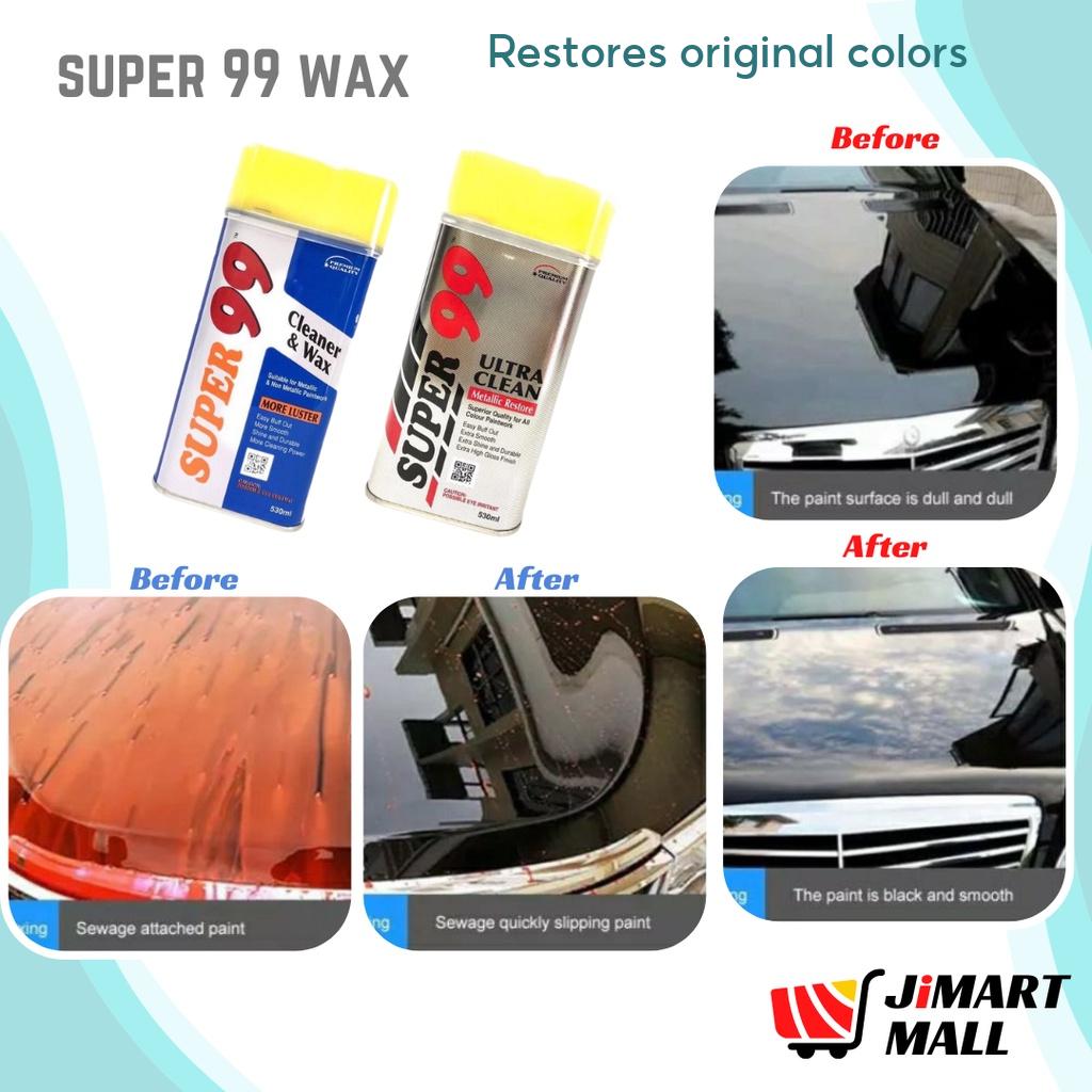 SUPER 99 ULTRA CLEAN CLEANER & WAX Extra Shine Smooth Paint High Gloss Metallic Restore Car Wash Polish Wax