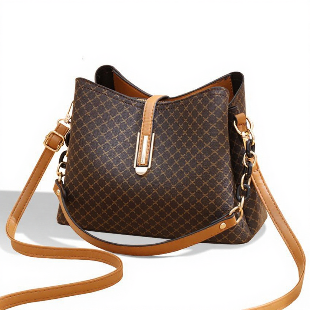 LABER LEE Bucket Bag Women Shoulder Bag Prints Handbags PU Leather