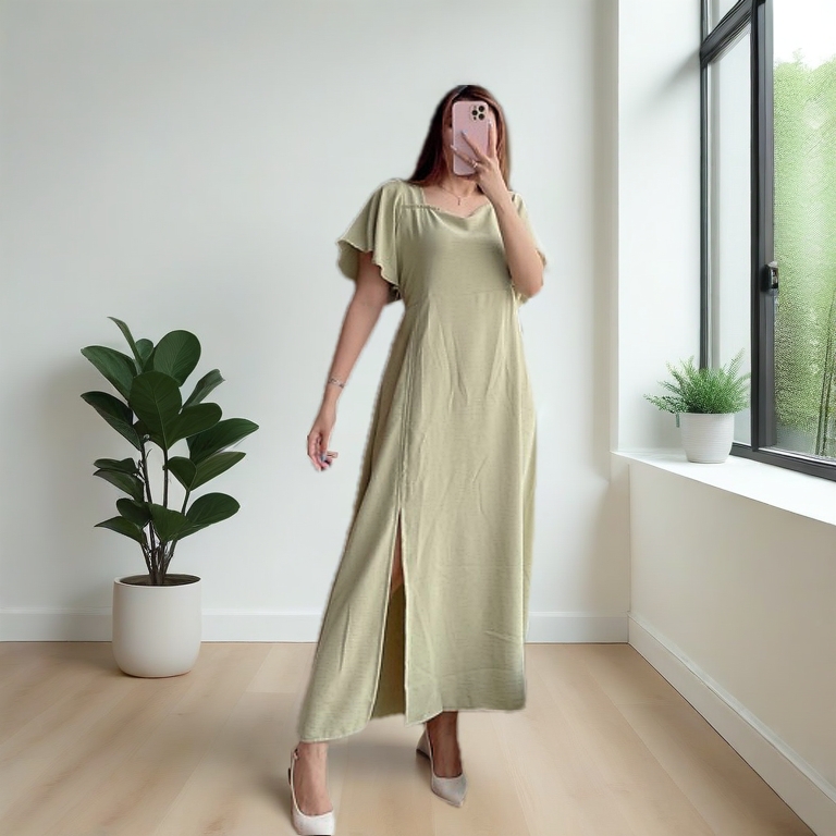 NEW DRESS JESWIL CRINGKLE IMPORT/ FREESIZE BB 60-90kg