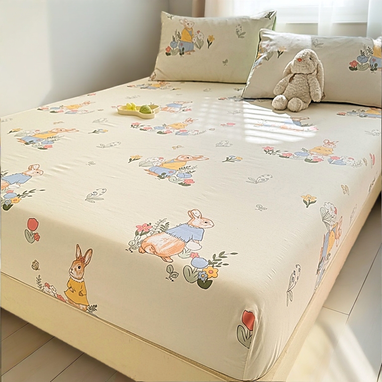 Premium Cotton Cadar Murah Hebat Fitted Sheet Getah keliling Queen King Single Size Cadar Pillowcase Cadar Bergetah Keliling Sarung Bantal