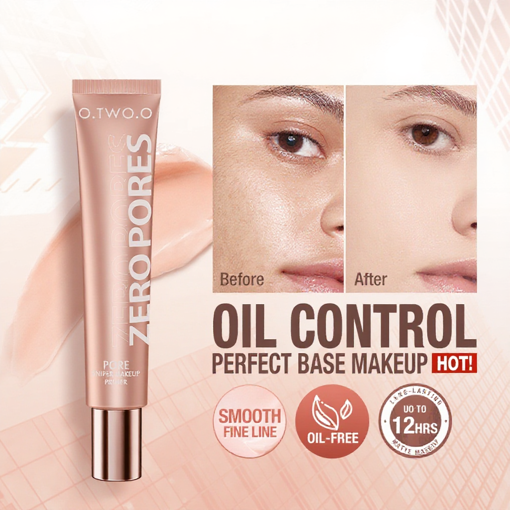 O.TWO.O Poreless Primer Invisable Pore Concealer 20g Primer Tanpa Pori