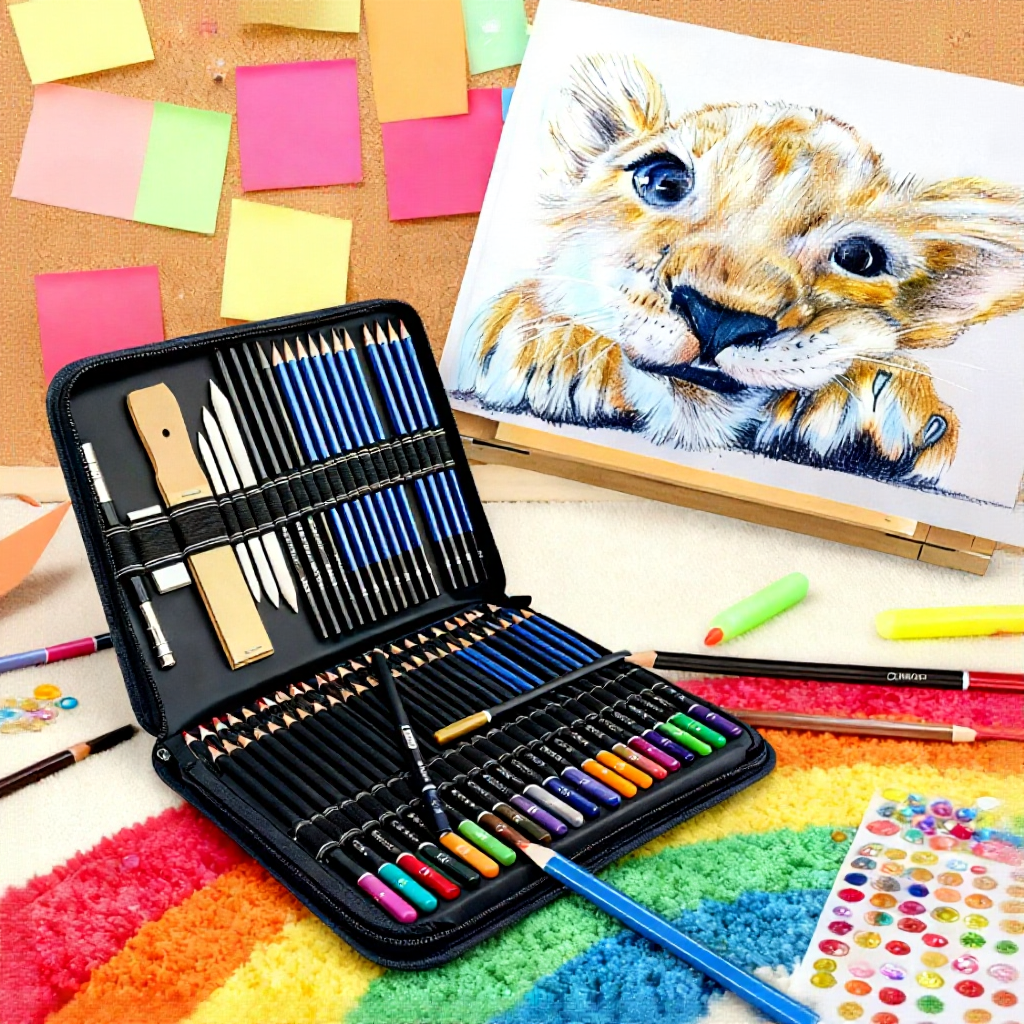 24/35/71/145pcs Sketch Pencil Set Artist Craft Professional drawing Kit Graffiti Portable Student Art Supplies