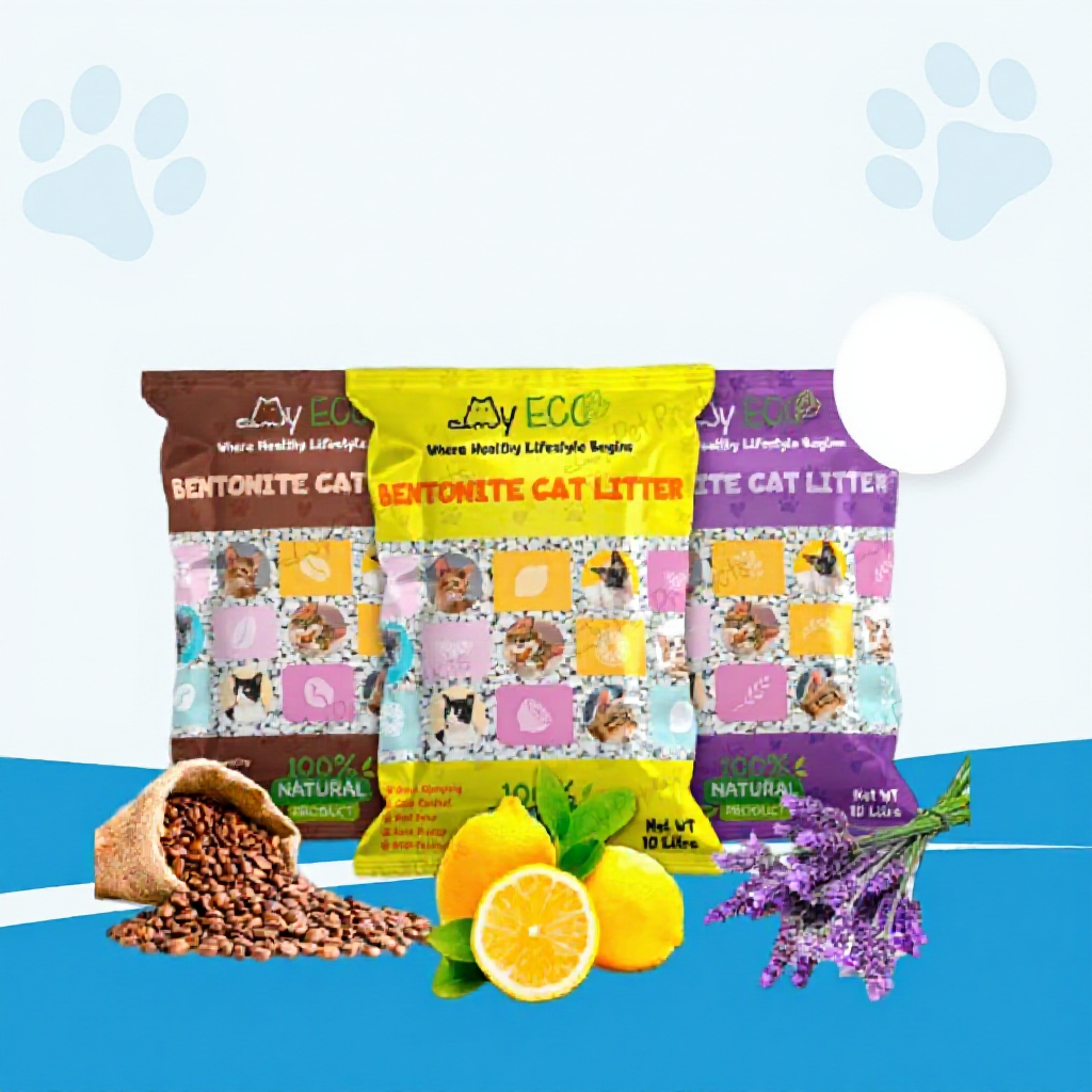 My Eco Bentonite Premium Super Clumping Cat Litter Sand 10L / Pasir Kucing Premium 10L