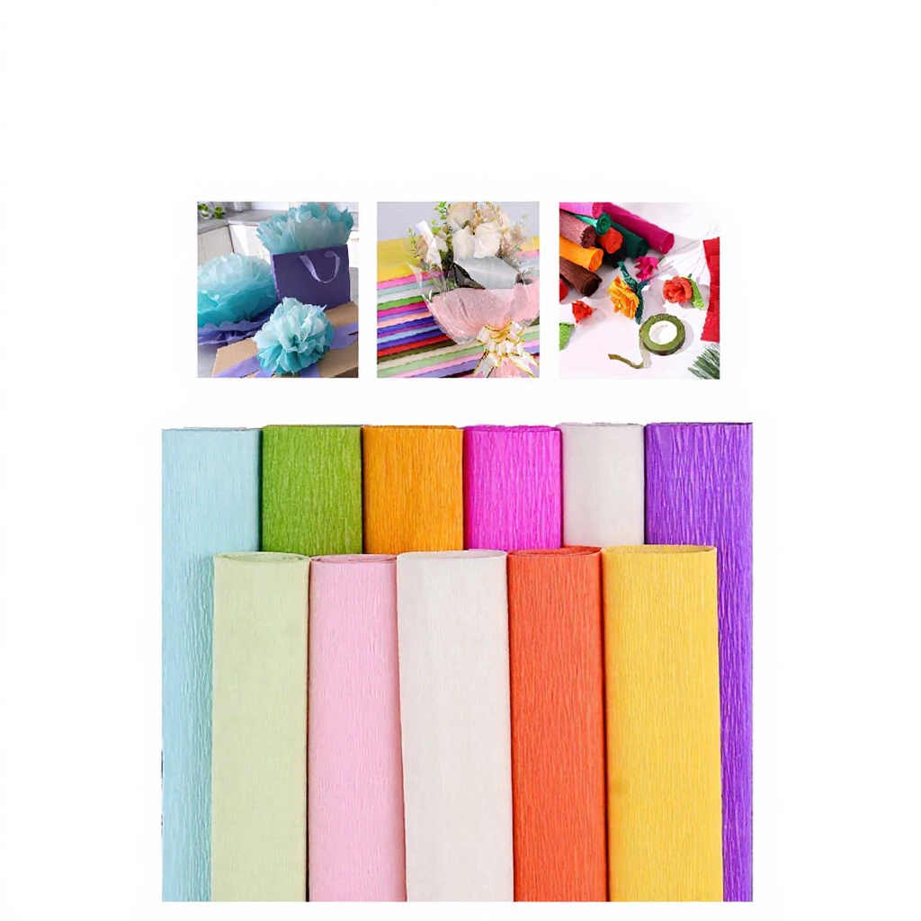 Crepe Paper ROLL For Arts And Craft (50 cm x 2.5m)