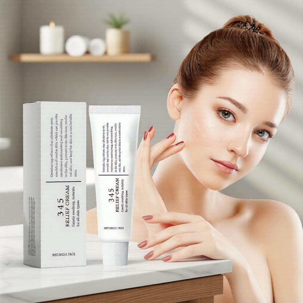 PDRN & Niacinamide Relief Face Cream, Organic Shea Butter, Targets Blemishes & Soothes All Skin Krim Muka PDRN & Niacinamide Melegakan, Mentega Shea Organik, Menyasar Noda & Menenangkan Semua Kulit