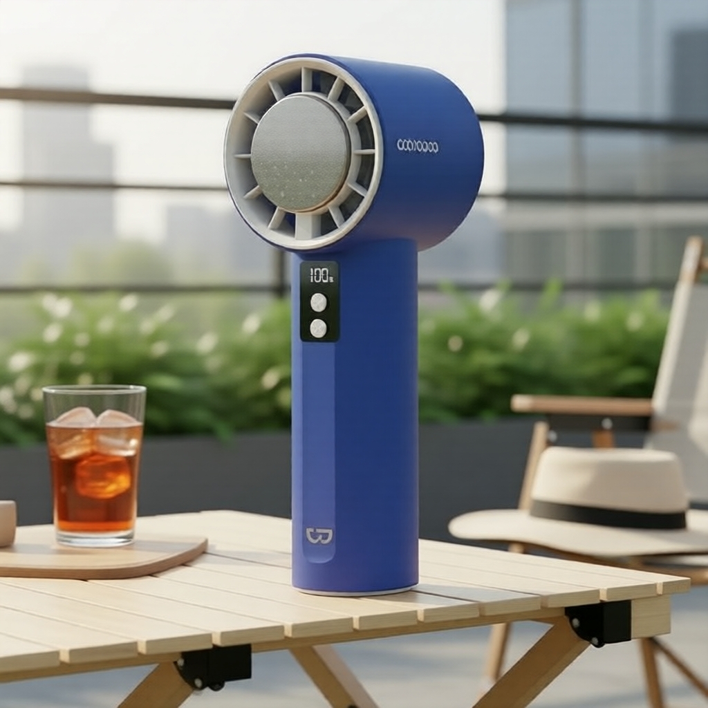 Digital Display High-Speed Mini Handheld Fan, Portable Office & Student USB Desk Fan Kipas Tangan Mini Berkelajuan Tinggi, Kipas Meja USB Mudah Alih untuk Pejabat & Pelajar