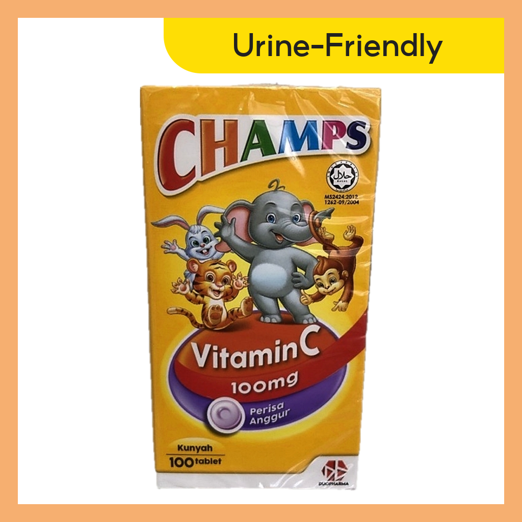 Champs Children Vitamin C 100mg 100's BLACKCURRANT