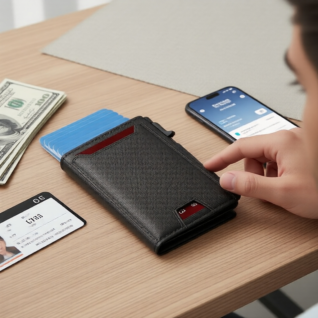 Large Capacity Men's Business Travel Wallet, RFID Blocking, Multi-Card Slots, Organizer Dompet Perjalanan Perniagaan Lelaki Berkapasiti Besar, Sekatan RFID, Berbilang Slot Kad, Pengatur