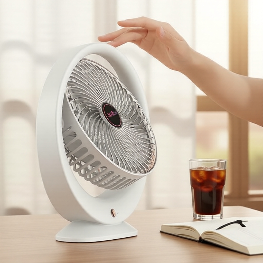 Quiet USB Desktop Fan, Battery-Free Portable Fan for Office/Home, Single-Speed with Larger Fan Blades, External USB Powered Kipas Meja USB Senyap, Kipas Mudah Alih Tanpa Bateri untuk Pejabat/Rumah, Kelajuan Tunggal dengan Bilah Kipas Lebih Besar,