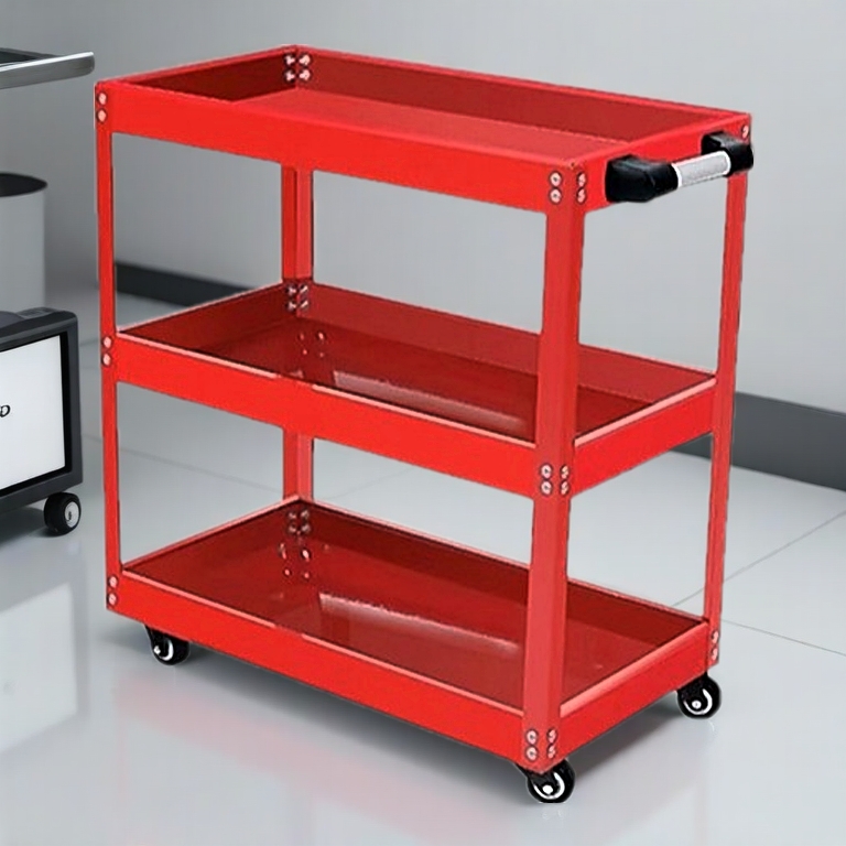 Rack Shelf Storage 3 Layer Heavy Duty Wall Mounted Rack Trolley Tool Box Tool Storage Shelving  工具車